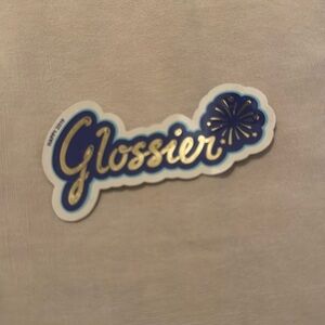 Glossier sticker